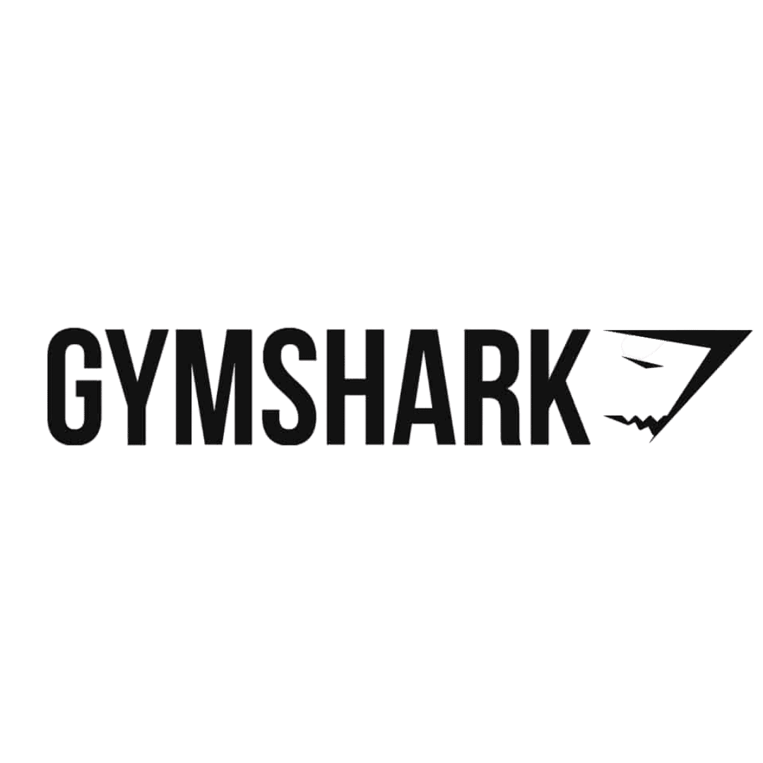 Gymshark logo displayed at a corporate event for fitness branding.