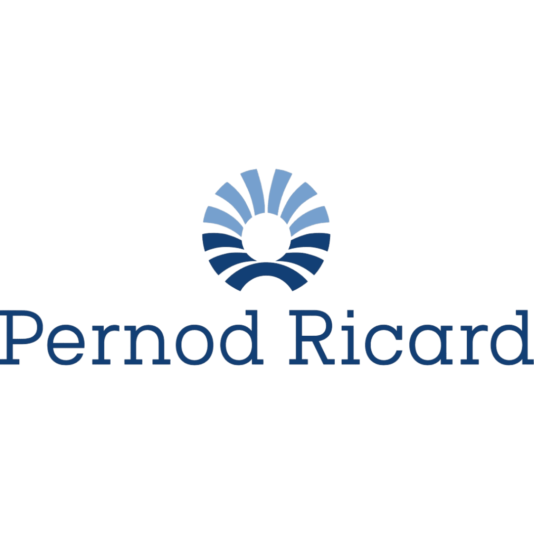 Pernod Ricard logo at a corporate event for branding and sponsorship.